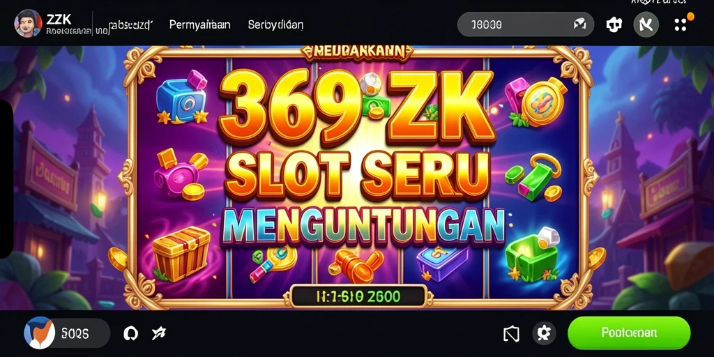 Tampilan gameplay menampilkan gulungan Slot yang penuh warna dan grafis menarik.