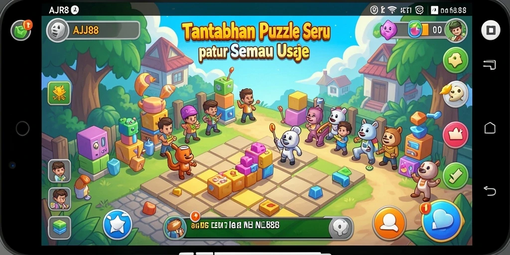 Screenshot gameplay AJR88 menampilkan keseruan memecahkan teka-teki.