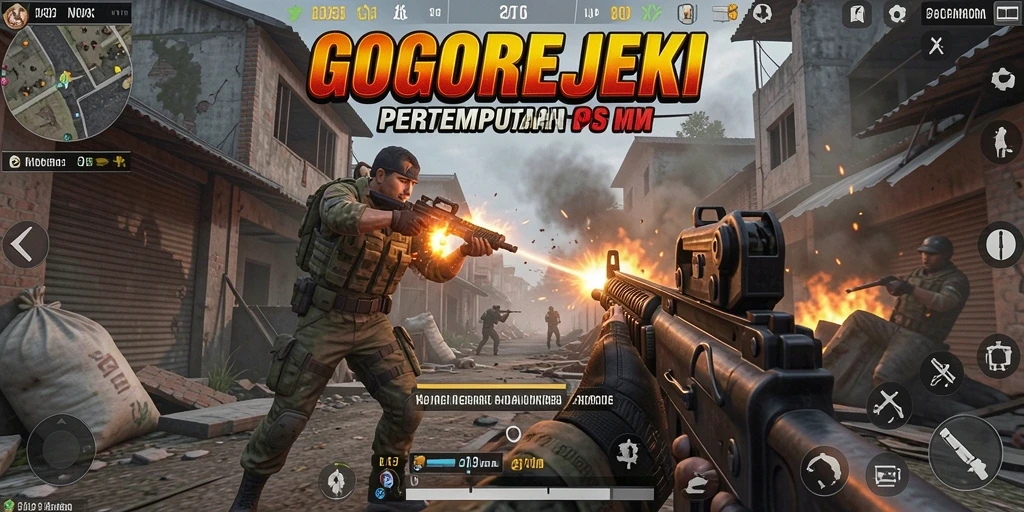 Screenshot gameplay GOGOREJEKI yang intens dan menegangkan.