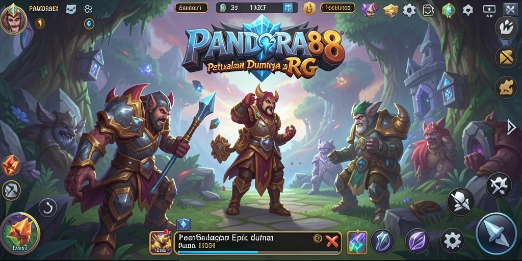 Gameplay seru PANDORA88 dengan berbagai karakter dan quest.