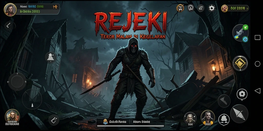 Gameplay mencekam REJEKI dengan suasana Horror yang kental.