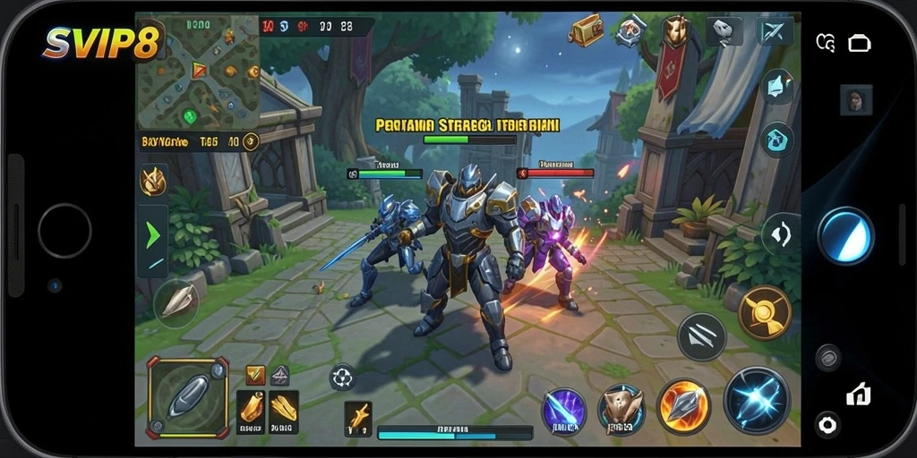 Screenshot gameplay SVIP8 dengan aksi strategi mendebarkan.